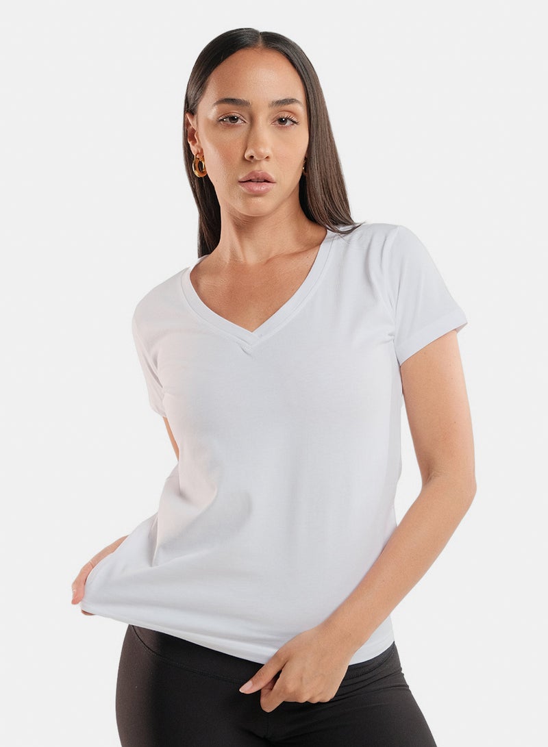 Relaxed Fit V-Neck Tee